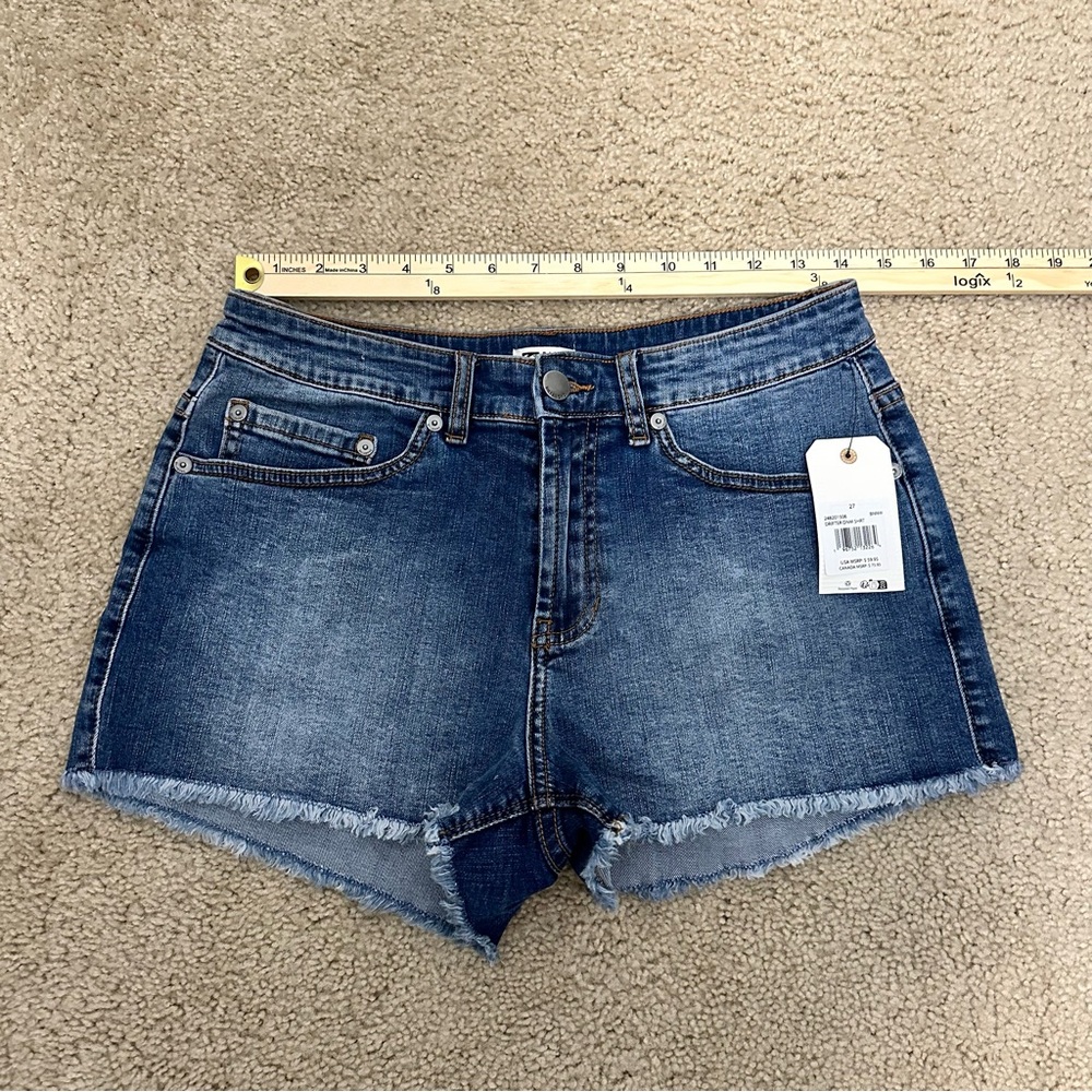 Billabong Drifter Denim Jean Shorts‎ Size 4 / Waist 27 NWT - Picture 9 of 10
